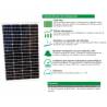 Auto Label Placa Solar Monocristalina 12V 110W, 1100x668x35 mm., Grosor 32 mm., 72 células, Alta Eficiencia