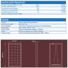 Auto Label Panel Solar Monocristalino 100W 12V, 1020x670 mm., Grosor 35 mm., 36 células, Alta Eficiencia 14,4%